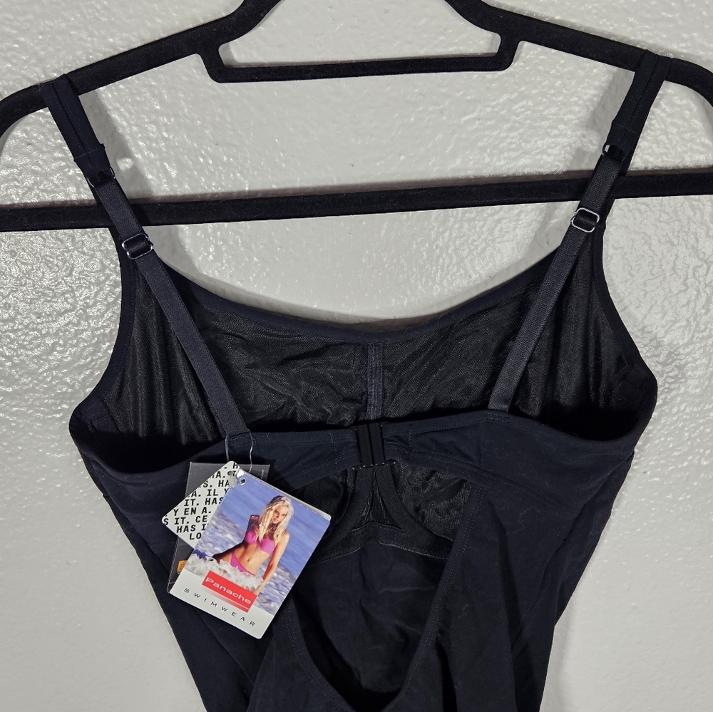 Panache Black One Piece Swimsuit Size 34DD - Picture 7 of 12